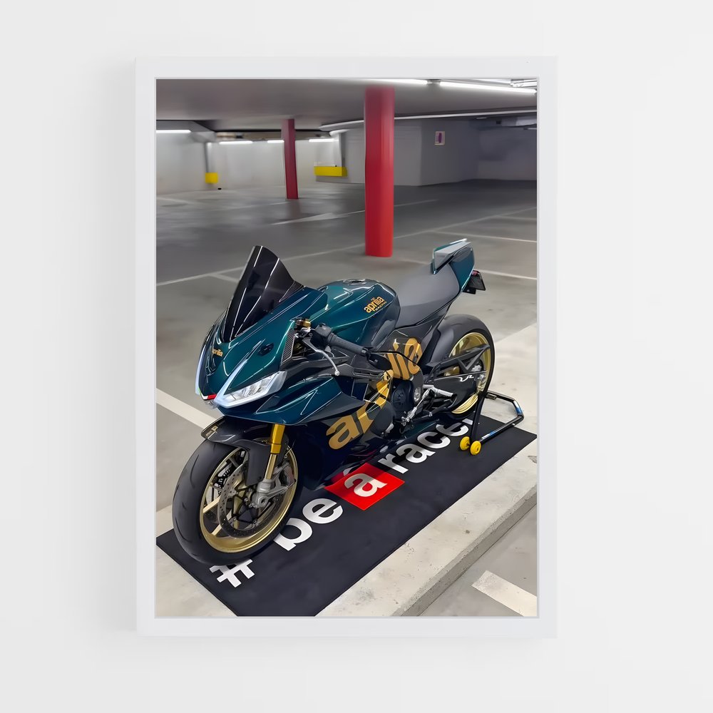 Poster Rsv4 au Garage – affiche Aprilia (vue 3)